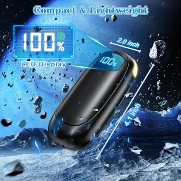 Rechargeable Hand Warmers 14000mAh 16Hrs Warmth Dual-Sided Heating