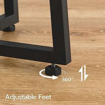 HOOBRO Side Table, Round Accent End Table with Sturdy X-Shaped Metal Frame, 15.7" Round Nightstand, for Living Room, Bedroom, Balcony, Office, Rustic Brown BF95BZ01