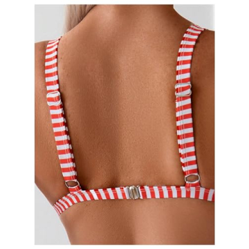 RoseSeek Women's Sleeveless Bikini Set - Trendy Beachwear