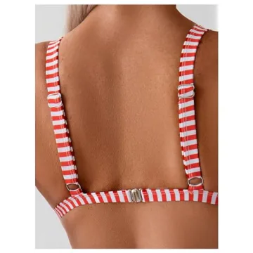 RoseSeek Women's Sleeveless Bikini Set - Trendy Beachwear