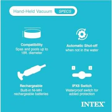 Intex Handheld Pool Vacuum Cleaner with Extended Reach