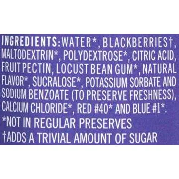 Polaner Sugar Free with Fiber, Seedless Blackberry Preserves, 13.5 Ounce