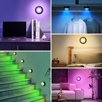 Cadrim Puck Lights - Battery Powered LED Color Changing Lights