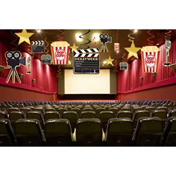30pcs Movie Night Decorations Hanging Swirls for Parties