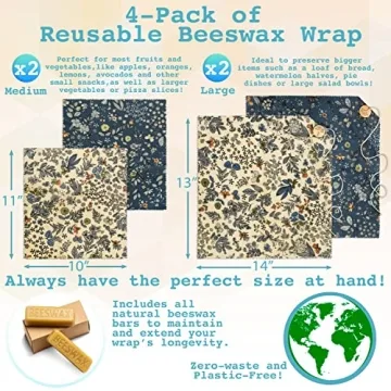 Eco-Friendly Reusable Beeswax Wraps for Food Storage