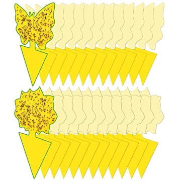 12 Pack Sticky Fruit Fly and Gnat Traps for Plants