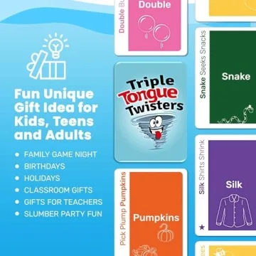 Really?! Triple Tongue Twisters Game for Fun Learning Gatherings