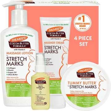 Pregnancy Skin Care Kit for Stretch Marks, 4 Piece