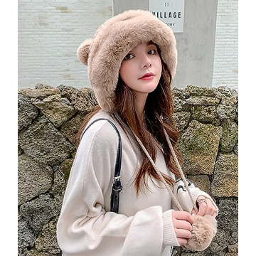 Chic Winter Pompom Beanie for Women - Warm & Stylish