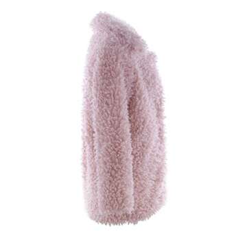 BerryGo Shaggy Faux Fur Coat Jacket for Women, Pink