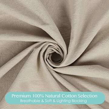 TILLYOU Princess Cotton Collection Nursery Bed Canopy for Girls, Fits Standard/Mini Baby Crib, Toddler Bed, Reading & Playing Nook, Hanging Game Tent for Kids Bedroom, Round Dome Net, Khaki