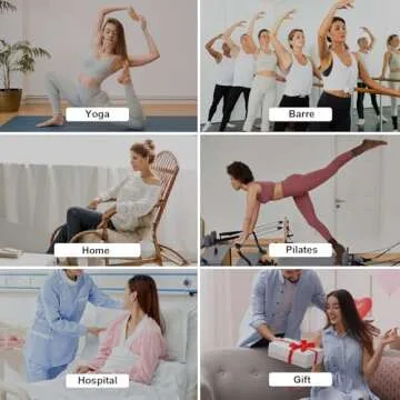 Grip Pilates Socks for Women, Yoga Slouch Socks with Grip for Barre Workout Hospital Long Scrunch Slipper Socks