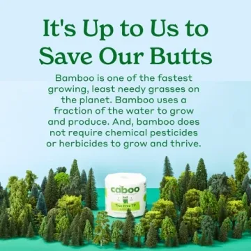 Caboo Tree Free Eco Friendly Paper Towels - Strong & Absorbent
