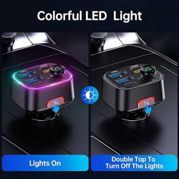 Syncwire Bluetooth 5.4 FM Transmitter Car Adapter