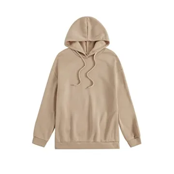 Floerns Women's Cozy Letter Graphic Drawstring Hoodie