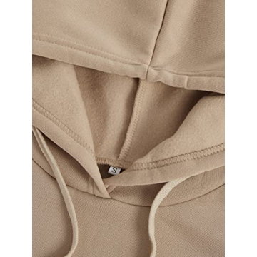 Floerns Women's Cozy Letter Graphic Drawstring Hoodie