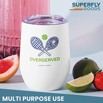 Super Fly Goods Tennis Lovers Tumbler for Hot and Cold Beverages