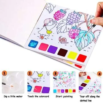 YXOTJHS Mess-Free Watercolor Book for Kids Ages 2-8