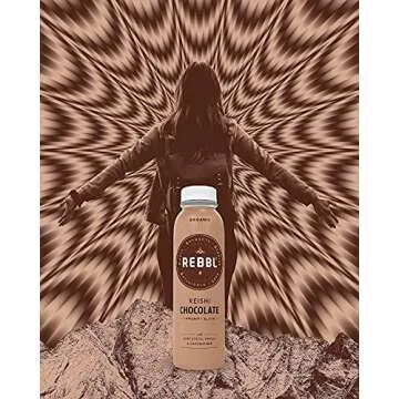 REBBL Plant Based Immunity Elixirs, Reishi Chocolate, 12 Ounce (Pack of 12)