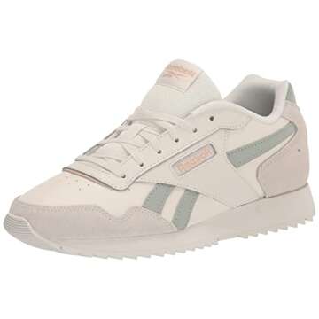 Reebok Unisex Glide Sneaker, Chalk/Sea Spray/Soft Ecru, 9 US Women