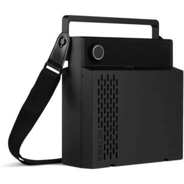 Victrola Revolution GO 3-Speed Bluetooth Portable Record Player with Rechargeable Battery and Built-...