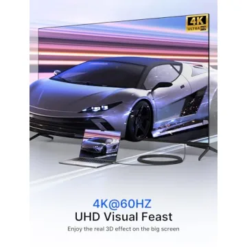 JSAUX Mini HDMI Cable 4K 60Hz Aluminum Braided