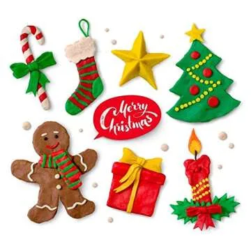 CiaraQ Polymer Clay Starter Kit with Sculpting Tools, 50 Colors Oven Bake Modeling Clay for Kids and Beginners