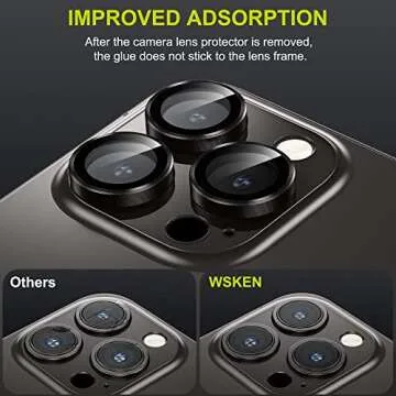 WSKEN iPhone 14 Pro/Max Camera Lens Protector for Night Photos
