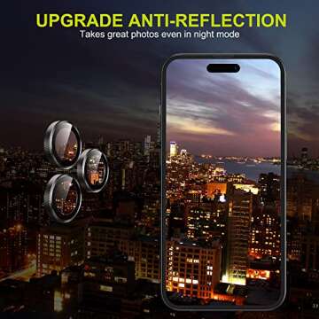 WSKEN iPhone 14 Pro/Max Camera Lens Protector for Night Photos