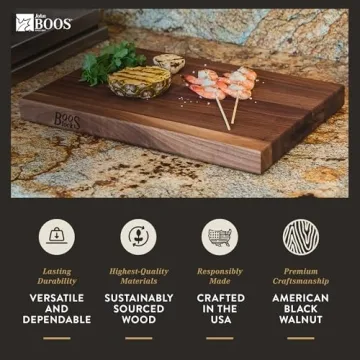 John Boos Block Reversible Walnut Cutting Board 20x15