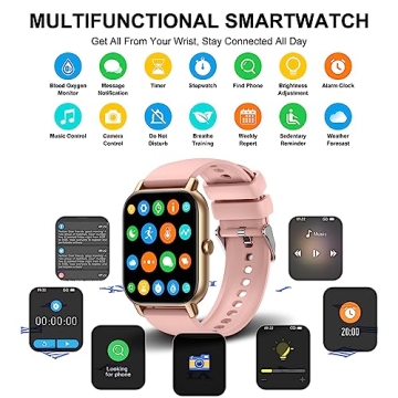 Stylish P66D Smart Watch with Fitness Tracking Features
