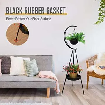 Airogym Plant Stand - Modern Metal Planter for All Spaces