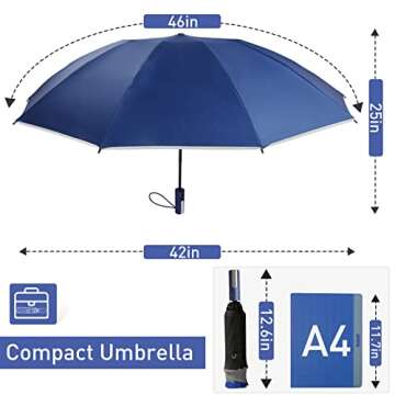 Bodyguard Inverted Travel Umbrella with UV Protection