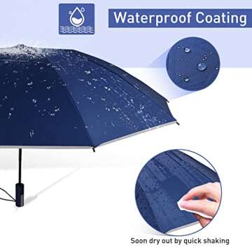 Bodyguard Inverted Travel Umbrella with UV Protection