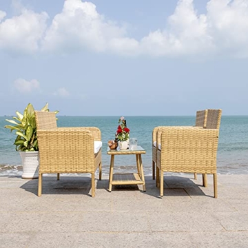 Chic SAFAVIEH 4-Piece Outdoor Patio Set for Comfort