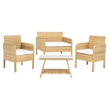 Chic SAFAVIEH 4-Piece Outdoor Patio Set for Comfort