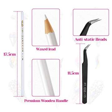 Anezus 7 Boxes Nail Rhinestones Set for Art & Decoration