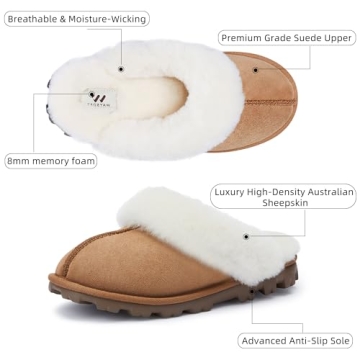 WaySoft Sheepskin Slippers: Cozy Indoor and Outdoor Option