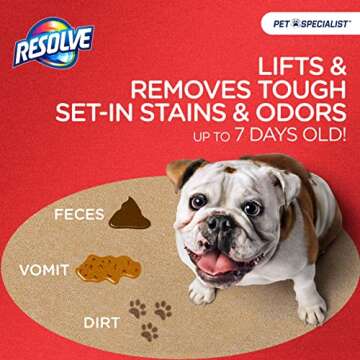 Resolve Pet Specialist Heavy Traffic Foam - Powerful Carpet Cleaner & Odor Remover