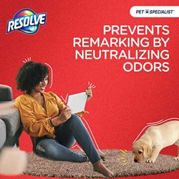 Effective Pet Stain Remover - Resolve Heavy Traffic Foam Cleaner