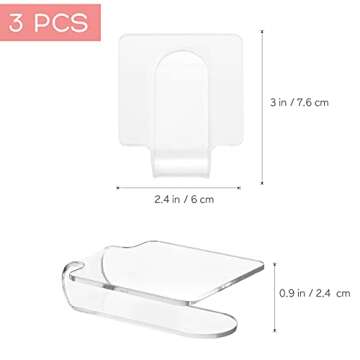 Minkissy 3pcs Makeup Hand Palette Acrylic Nail Art Manicure Palette Makeup Palette Spatula for Home ...