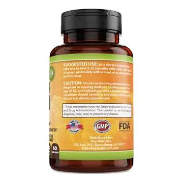 Key Nutrition Organic Apple Cider Vinegar 1500mg - Detox & Health Support