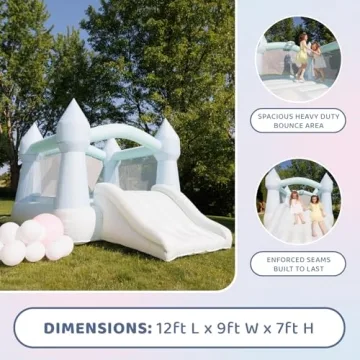 Trendy Pastel Bounceland Bounce House for Kids