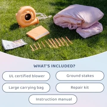 Trendy Pastel Bounceland Bounce House for Kids