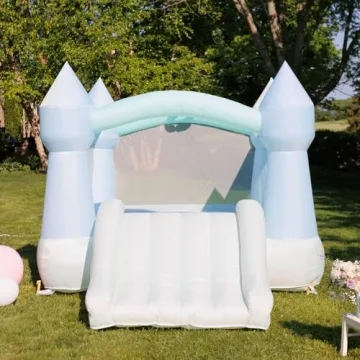 Trendy Pastel Bounceland Bounce House for Kids