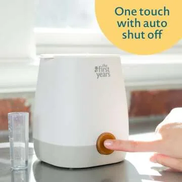 The First Years Baby Bottle Warmer and Sterilizer - Pacifier and Bottle Nipple Sanitizer - Feeding Baby Essentials for Formula or Breast Milk - Holds Multiple Sizes