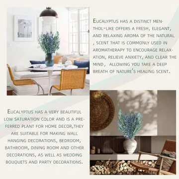 NTLPAMPA 4 Kinds Eucalyptus & Lavender Flowers Bundles for Shower |Real Eucalyptus Leaves Home Decor Shower Decor Wedding Decor (2 Pack Set - 17 inch)