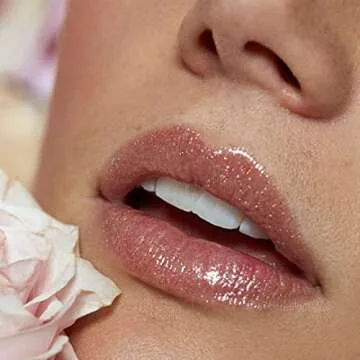 Sigma Beauty Moisturizing Smooth Tinted Lip Gloss Shimmer - Earthy Rose Shimmer - Moisturizing, High Shine, Non Sticky Lip Gloss - Wear Alone or Over Lipstick - Cor-De-Rosa