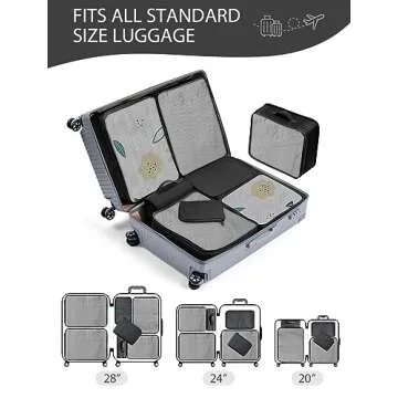 DIMJ Packing Cubes for Travel Efficient Organization