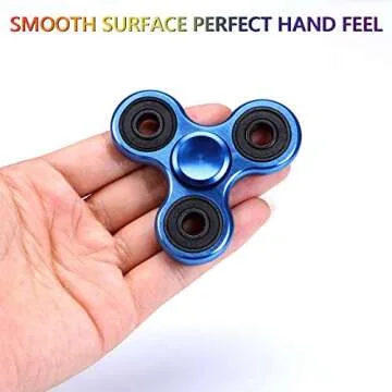 ATESSON Fidget Spinner Toy Ultra Durable Stainless Steel Bearing High Speed 2-5 Min Spins Precision Brass Material Hand spinner EDC ADHD Focus Anxiety Stress Relief Boredom Killing Time Toys